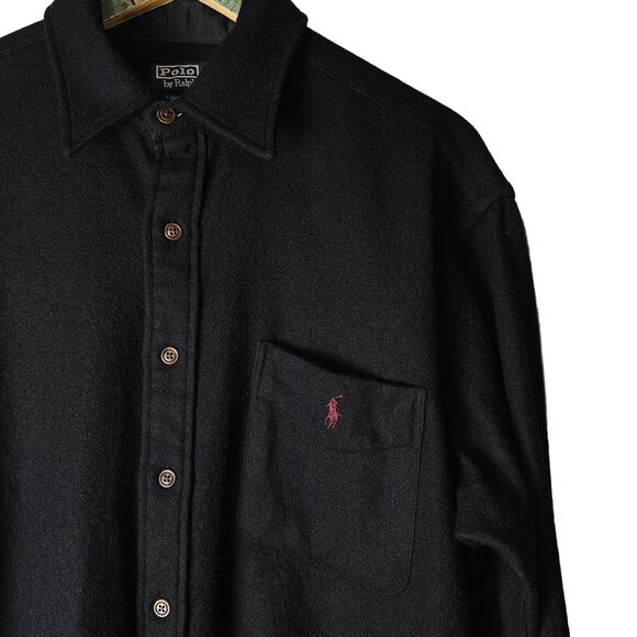 Vintage 1990's Polo by Ralph Lauren Blue Label Lowell Sport 100% Wool, Size L - Picture 3 of 9